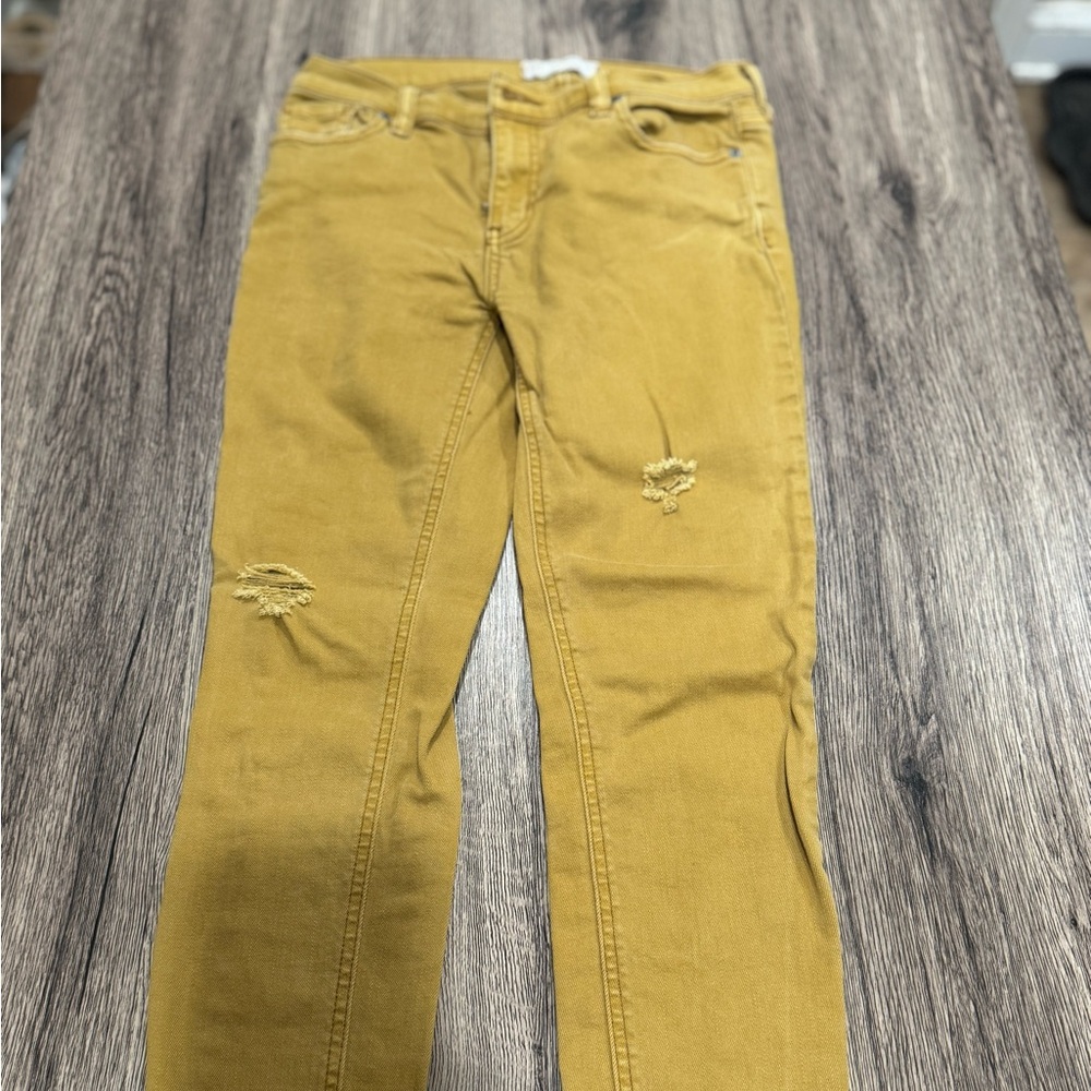 Free People Golden/Mustard Jeans